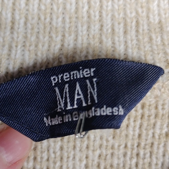 Premier Man mens zippered sweater size XL - Picture 2 of 11